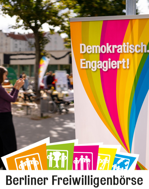 Beitragsbild HU informiert auf der 17. Berliner Freiwilligenbörse über Bürgerrechte